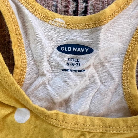 Yellow Polka Dot Tank Top - Picture 3 of 3